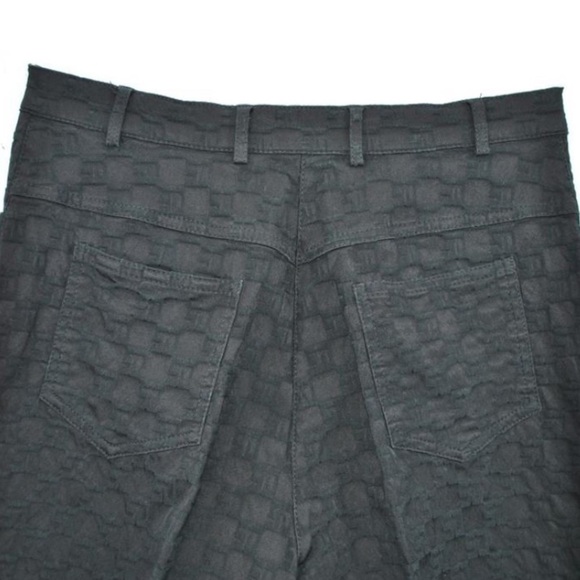 St. John Sport Marie Gray Essentials black jacquard textured pants size 4 - Picture 4 of 5
